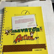original 1983 Elevator Action W/Monitor  arcade video Game manual picture