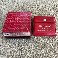 Vinntge Starrett S-828H Center Finder Complete. 5 Pc Set With Case - USA picture