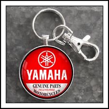 Vintage Yamaha Motorcycle Parts Sign Photo Keychain Gift picture