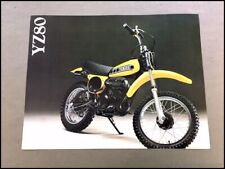 1978 Yamaha YZ80 Motorcycle Dirt Bike Vintage Sales Brochure Folder picture
