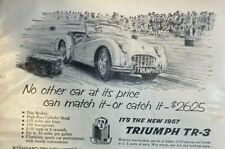1957 Advertisement Triumph TR-3 No Other Car At Its Price Can Match It  picture