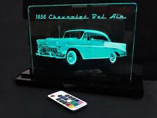 1956 Chevrolet Bel Air Laser Etched LED Edge Lit Sign picture