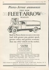 1928 PIERCE ARROW WAGON Vintage Print Ad Two-Ton Load Ease Speed Safety Economy picture
