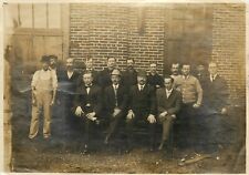 Vintage Photo Black and White Factory Workers CoWorkers Company Group Photo B&W picture