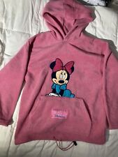 Disneyland Resort Paris Minnie Mouse Pink Pull Over Hoodie/ Sweater, Sz 14/16 picture