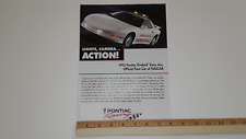 1995 PONTIAC FIREBIRD TRANS AM PACE CAR ORIGINAL AD picture