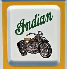 Indian Motorcycles ~ Embossed Tin Advertising Thermometer ~ 1929 Model 4 picture