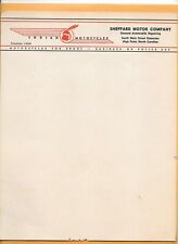 High Point, NC - Indian Motorcycles Letterhead - 1940s New Old Stock - RARE  picture