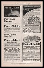 1912 American Motorcycle & Bicycle Consolidated Mfg. Yale Bike Vintage Print Ad picture