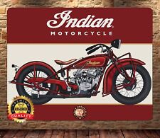 Indian Motorcycles - Vintage - Scout - Metal Sign 11 x 14 picture