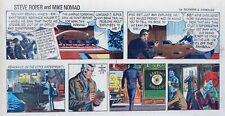 Steve Roper & Mike Nomad - lot of 8 color Sunday comic pages from 1971 picture