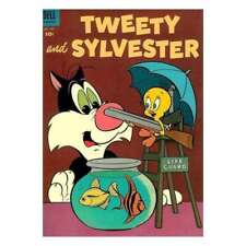 Tweety and Sylvester (1952 series) #7 in VG minus condition. Dell comics [l picture