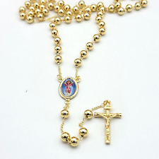 The Divine Child Jesus Gold Plated Rosary. El Divino Niño. Rosario Oro Laminado picture