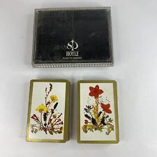 Vintage Hoyle Stancraft Products Plastic Coated Birds Theme Playing Cards picture