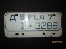 1957 FLORIDA MOTORCYCLE LICENSE PLATE TAG INDIAN HARLEY PAN TRIUMPH BSA ORIGINAL picture