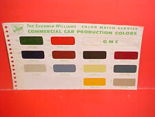 1939-1946 1947 1948 1949 1950 1951 1952 1953 GMC PICKUP TRUCK PAINT CHIPS picture