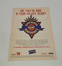 Blockbuster World Video Game Championship Magazine Print Ad Only Approx 7.5
