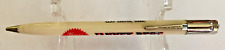VINTAGE SCRIPTO ADVERTISING MECHANICAL PENCIL, WHITE W/ CHROME, 1950'S picture