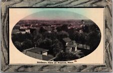Vintage WASECA, Minnesota Postcard Bird's-Eye Panorama Town View 1913 MN Cancel picture