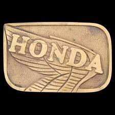 Solid Brass Honda Wing Logo 1970s Vintage Belt Buckle picture