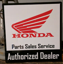 Honda Authorized Dealer parts sales 12x12 sign service vintage advertising 50003 picture
