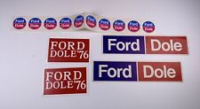 Ford Dole 1976 Political Bumper Stickers + Stickers picture