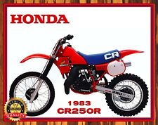 1983 Honda CR250R - Motocross - Motorcycles - Metal Sign 11 x 14 picture