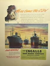 The Ingalls Iron Works Co Birmingham AL C-3's War-Time Vintage Print Ad 1942 picture