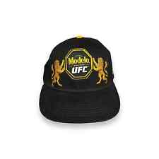 Modelo Cerveza UFC Black Gold Snap Back Adjustable Hat Rare Lions Embroidered picture