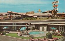 Lamplighter Lodge Red Bluff CA motel 2 views pool California postcard N523 picture
