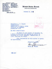 HARRY S TRUMAN - TYPED LETTER SIGNED 01/08/1937 picture