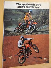 Vintage Honda CR-125M CR250 Elsinore Motocross 3 Page Print-Ad picture