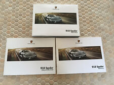 PORSCHE ORIGINAL 918 SPYDER OWNERS MANUAL + SUPPLEMENTS PACKAGE USA EDITION 2015 picture