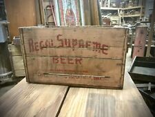 Rare Peoples Brewing Regal Supreme Wood Beer Crate Case Duluth Minnesota Vintage picture