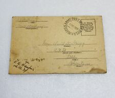 Rare 1919 US Soldier Army Post Card 103rd Infantry WW1 Paper P2 picture