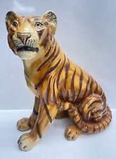 Mar Wal Ind. Inc. Bengal Tiger Sculpture Chalkware Composition (14 In Tall) Rare picture
