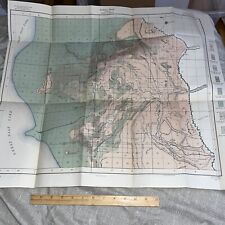 Antique 1900 US Alkali Map Weber County Utah: Great Salt Lake Ogden Canyon picture