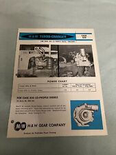 M&W Turbo Charger for Case 830 Tractor Brochure FCCA  picture