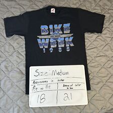 VINTAGE Harley Davidson Shirt Mens Medium Black Bike Week Single Stitch Florida picture