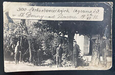 Rare Mint Czechoslovakia Legion Real Picture Postcard St Donny And Piavou 1918 picture