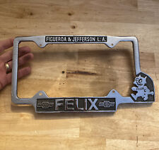Chevrolet Felix License Plate Frame Topper Chevy Car Truck Auto Hotrod BLEMISH picture