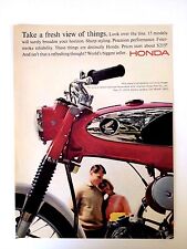 1965 Honda Motorcycle Print Ad Take A Fresh View Of Things picture