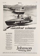 1928 Print Ad Johnson Outboard Motors Winning Racing Boats Waukegan,Illinois picture