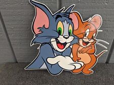 VINTAGE TOM AND JERRY CARTOON CHARACTER PORCELAIN METAL SIGN 11