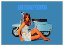 Lambretta Moped POSTER *LARGE* SEXY Jean Shrimpton Promo Ad 60's MOD cycle Vespa picture