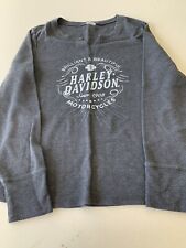 Harley Davidson Woman’s Long Sleeve Ribbed T Shirt Size Medium FB16 picture