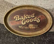Vintage 70's Baked Goods Pie Bread Metal Tray Pentron Industries Lovin' Oven 16