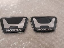 Honda S600 hood Black Silver Emblem Badge  2 pcs Pair picture