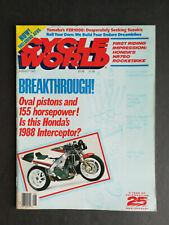 Cycle World Magazine August 1987 Yamaha FZR1000 Honda NR750 Kawasaki KX250 - 223 picture
