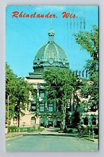 Rhinelander WI-Wisconsin, Court House, c1978 Antique Vintage Postcard picture